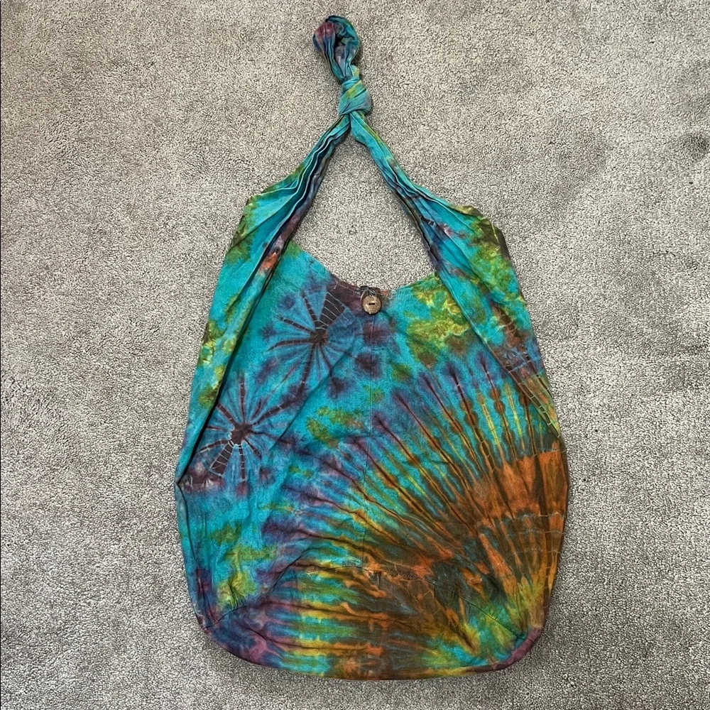 Tie Dye Hobo Bag Hippie Festival Colorful